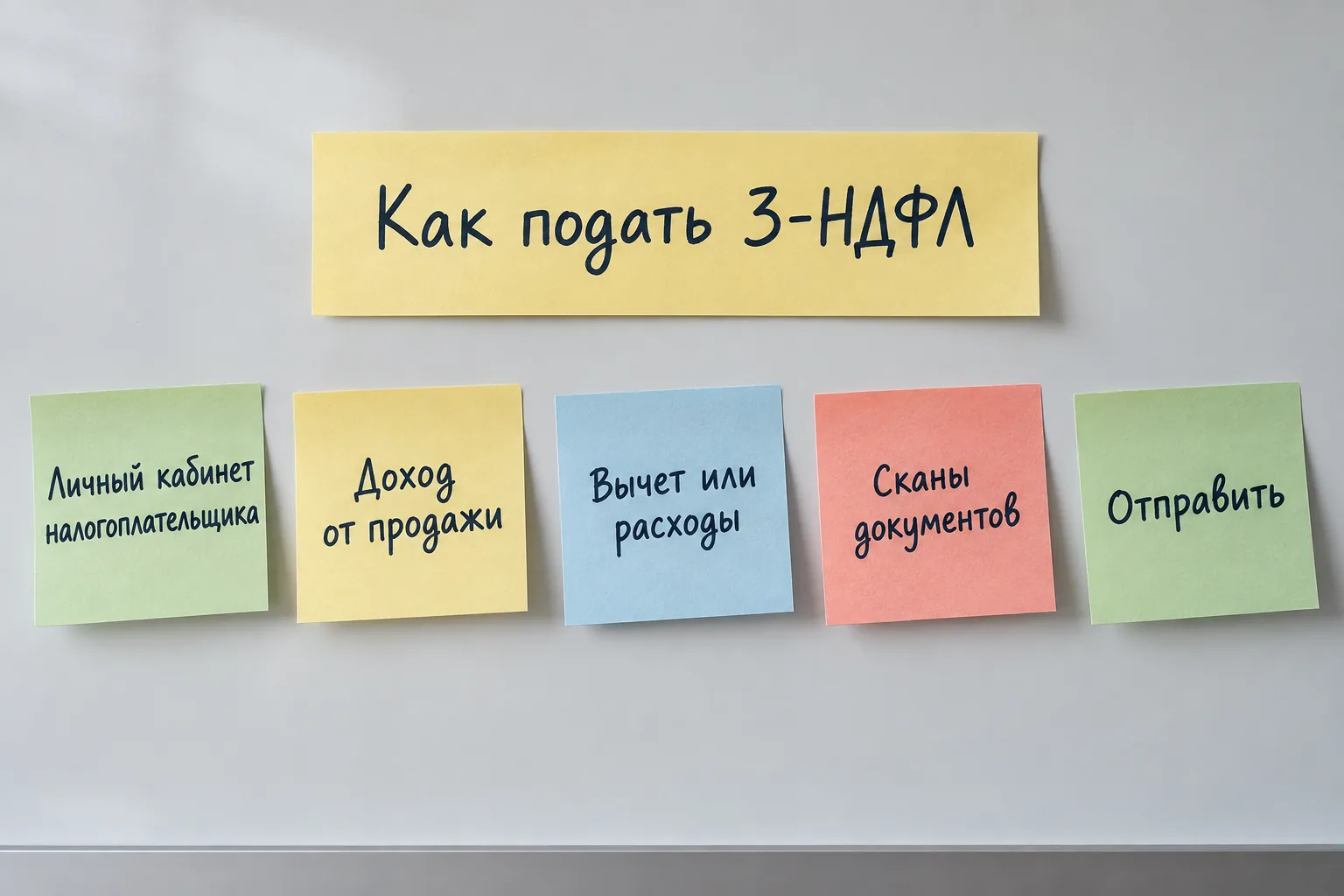 Шаги подачи декларации 3-НДФЛ в личном кабинете