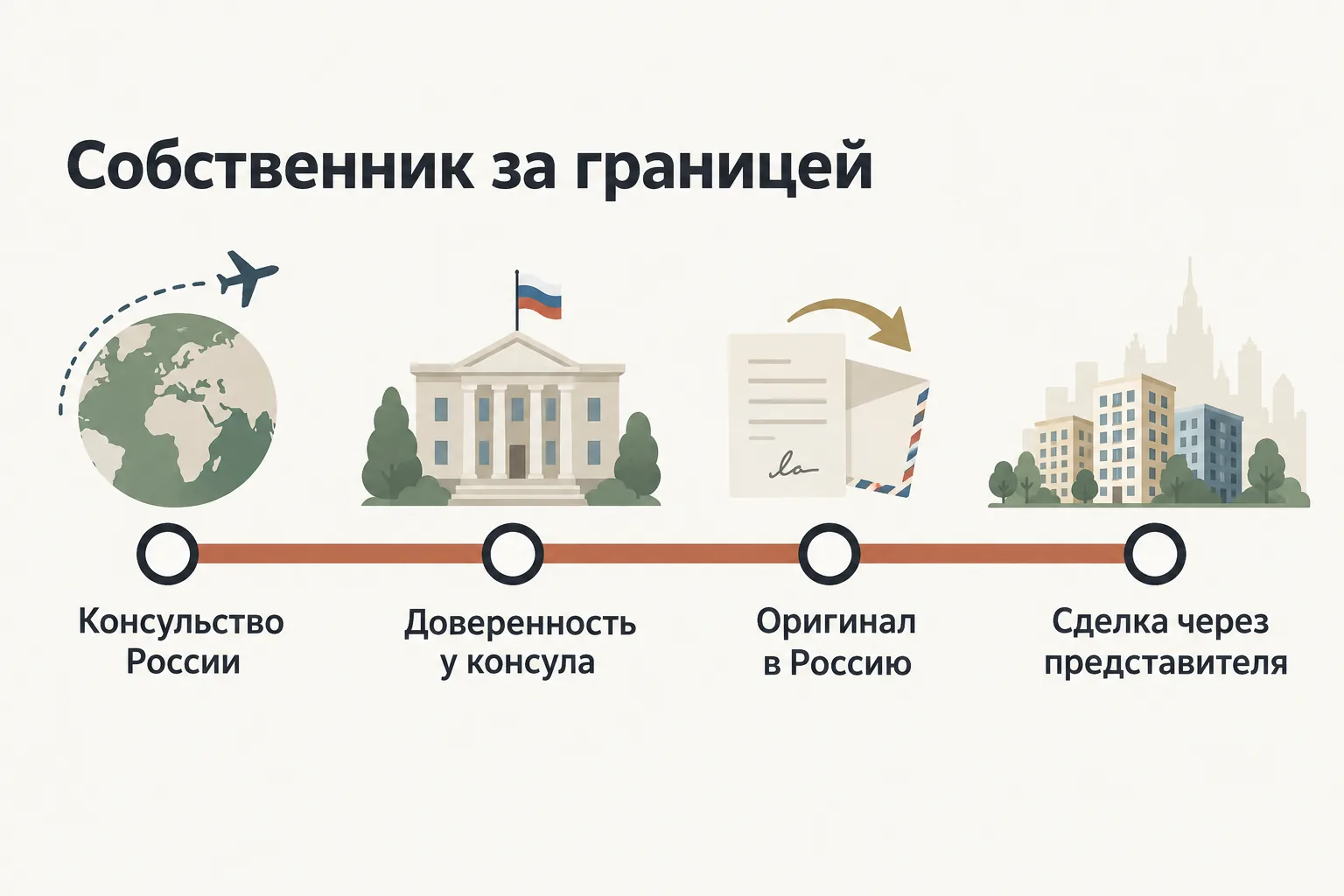 Как оформить доверенность на продажу квартиры из-за границы