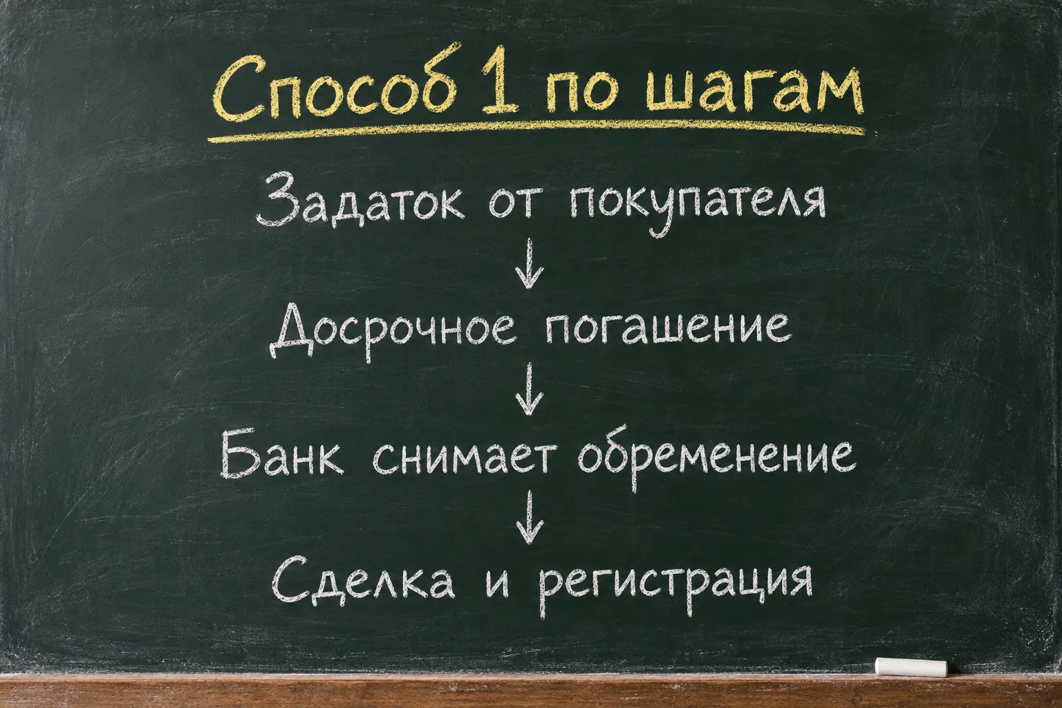 Шаги продажи ипотечной квартиры с погашением долга деньгами покупателя