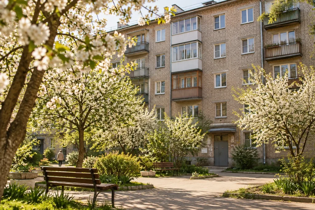 Двор старого дома: как продать приватизированную квартиру