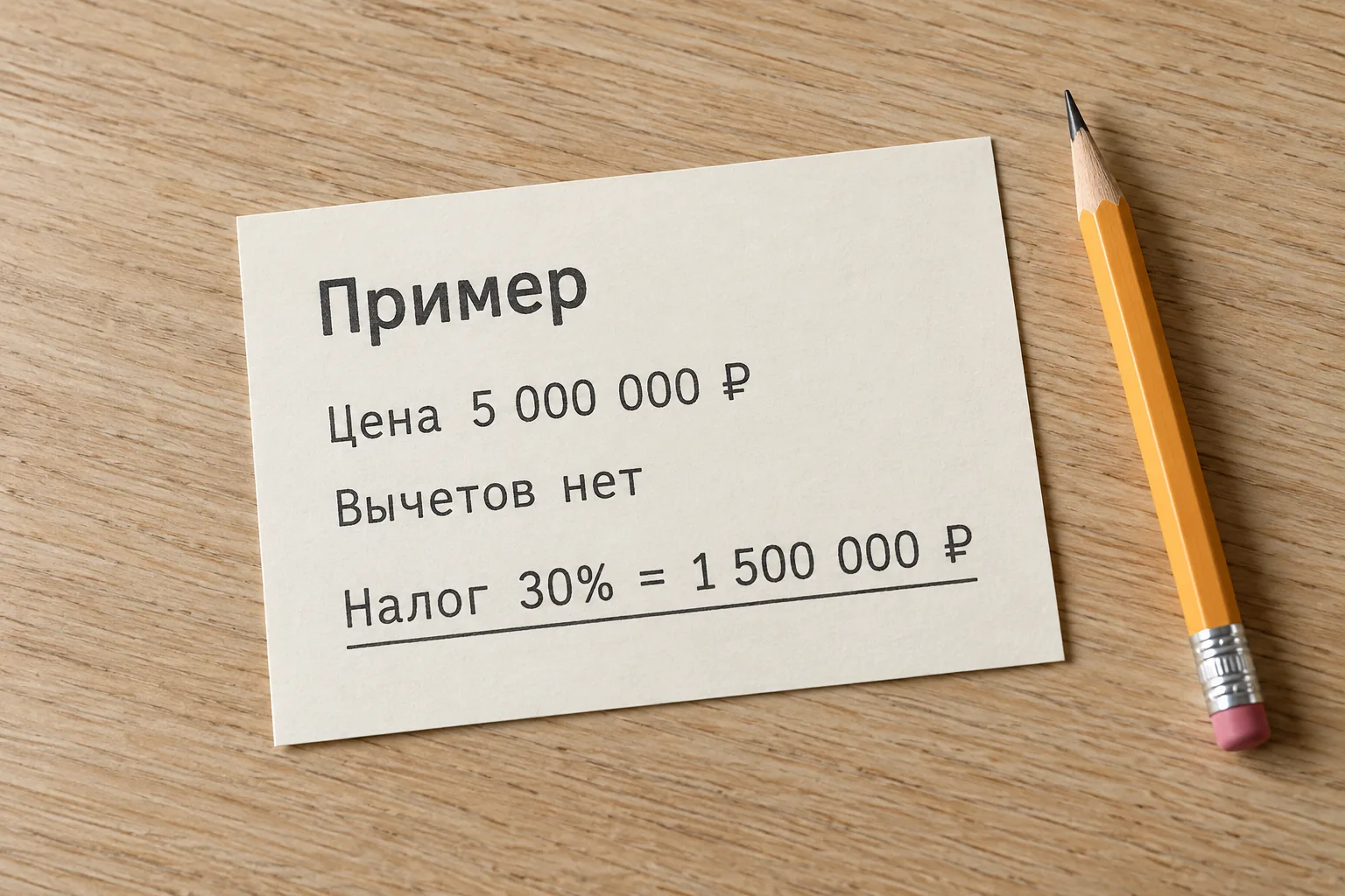 Пример расчёта налога для нерезидента