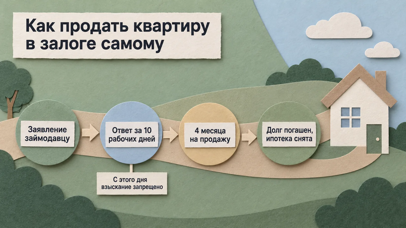 Бумажная аппликация: шаги самостоятельной продажи квартиры в залоге от заявления займодавцу до снятия ипотеки